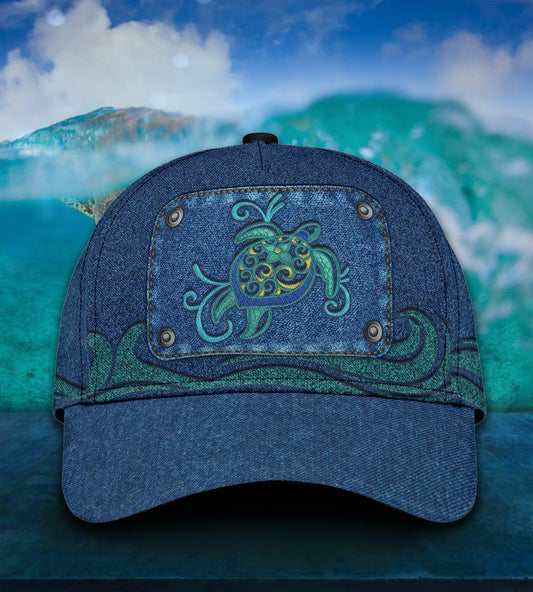 Turtle Jean Style Personalized Name Classic Cap For Weekend Travel Outdoor Events And Casual Outfits