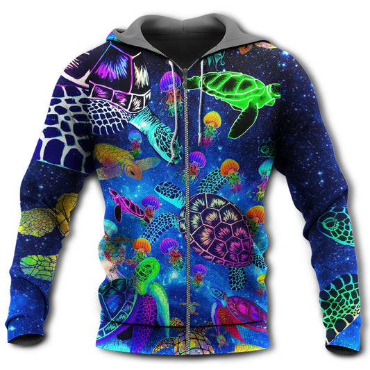Turtle Glowing Ocean Hoodie For Sea Inspired Outfits Travel And Thoughtful Gifting
