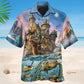 Turtle Sea Hawaiian Shirt For Coastal Travel, Casual Events, And Comfortable Summer Wear