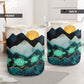 Turtle's Landscape With Sun Laundry Basket For Room Home Organizer