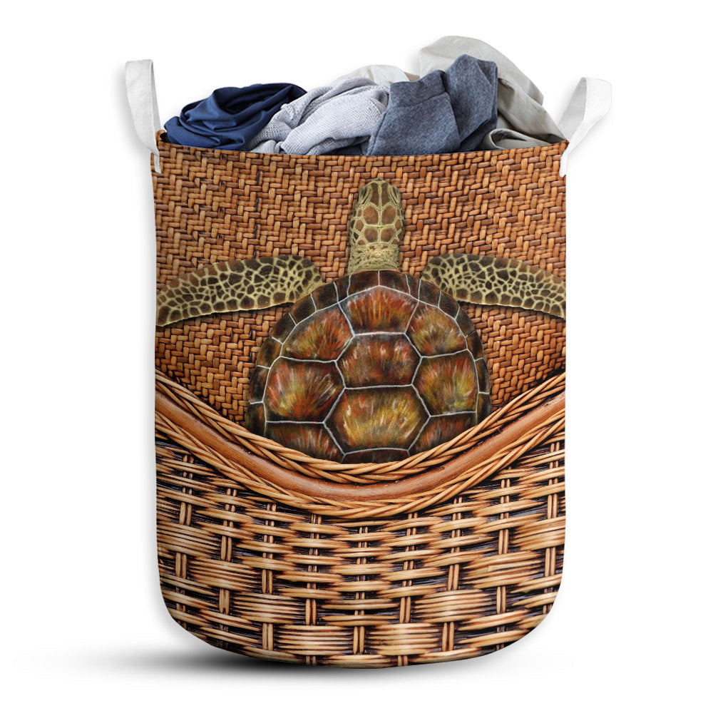 Small Size Turtle Laundry Basket For Bathroom Bedroom Storage