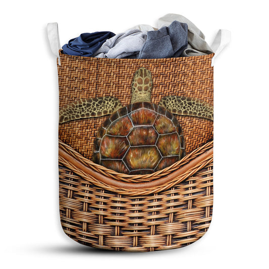 Small Size Turtle Laundry Basket For Bathroom Bedroom Storage