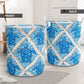 Turtle Ceramic Blue Style Laundry Basket For Room Home Organizer