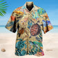 Turtles Under Ocean Hawaiian Shirt For Island Vacations, Resort Wear, And Relaxed Seasonal Style