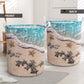 Turtle Sand Sea Laundry Basket For Bathroom Bedroom Storage