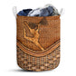Small Size Twirling Baton Rattan Texture Laundry Basket For Bathroom Bedroom Storage