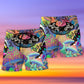 Galaxy UFO Sky Beach Shorts Pattern Detail For Summer Travel And Relaxed Casual Wear