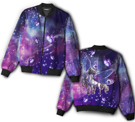 Unicorn go to the galaxy - Bomber jacket - BOMJ05TNH070921-Owls Matrix