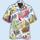 Artistic Patriotic American Hawaiian Shirt With All Over Print For Island Vacation Beach Days And Thoughtful Gifting