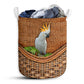 Small Size Cockatoo Rattan Texture Umbrella Laundry Basket For Bathroom Bedroom Storage