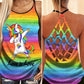 Unicorn Loves Color Loves Pride Hollow Tank Top For Support Events And Casual Styling