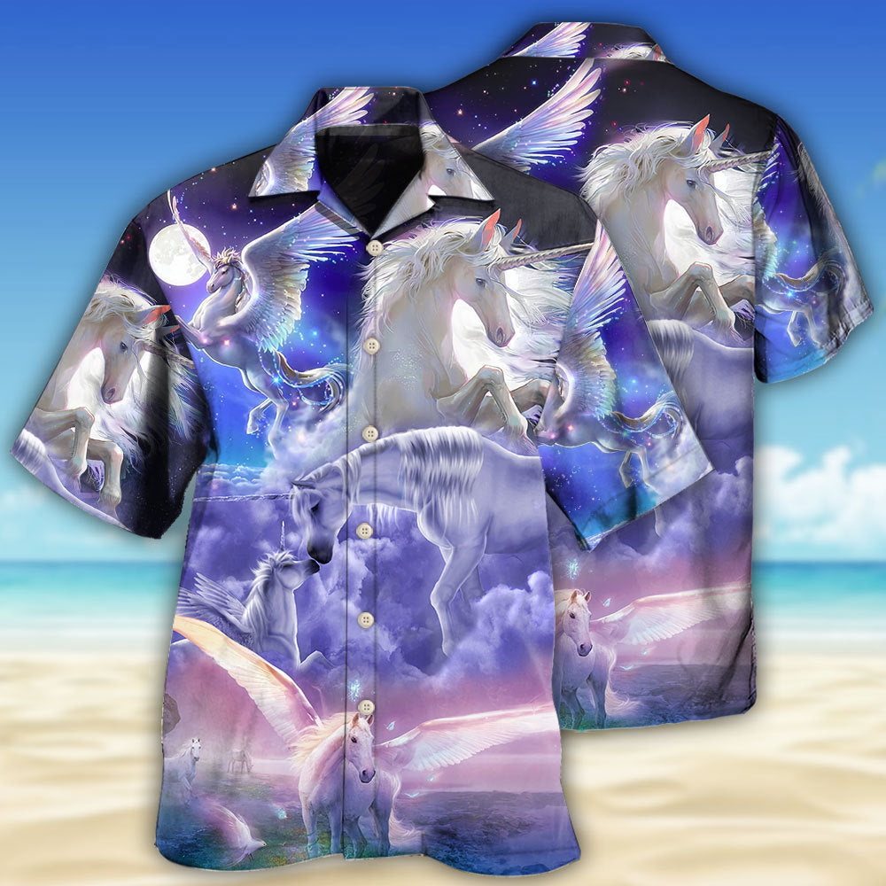 Fantasy Creative Unicorn Dream Hawaiian Shirt For Resort Trips, Coastal Parties, And Warm Weather Style