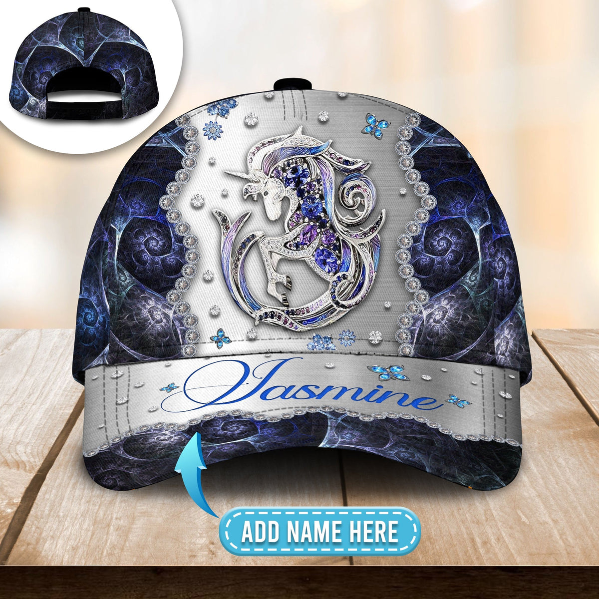 Lovely Unicorn Jewelry Personalized Classic Cap For Casual Events Beach Trips And Thoughtful Gifting