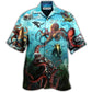 Octopus Giant Diver Hawaiian Shirt For Summer Events And Casual Outdoor Wear