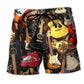 Guitar Music Inspiration Quote Beach Shorts Print Detail For Thoughtful Gift Giving