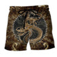 Dragon Beach Shorts Artwork Detail For Mythic Inspired Gift Giving
