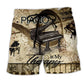 Piano Therapy Vintage Beach Shorts Design Detail For Concert Inspired Vacation Wear