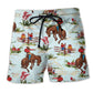 Horse Lover Classic Beach Shorts Design Detail For Nature Inspired Coastal Travel