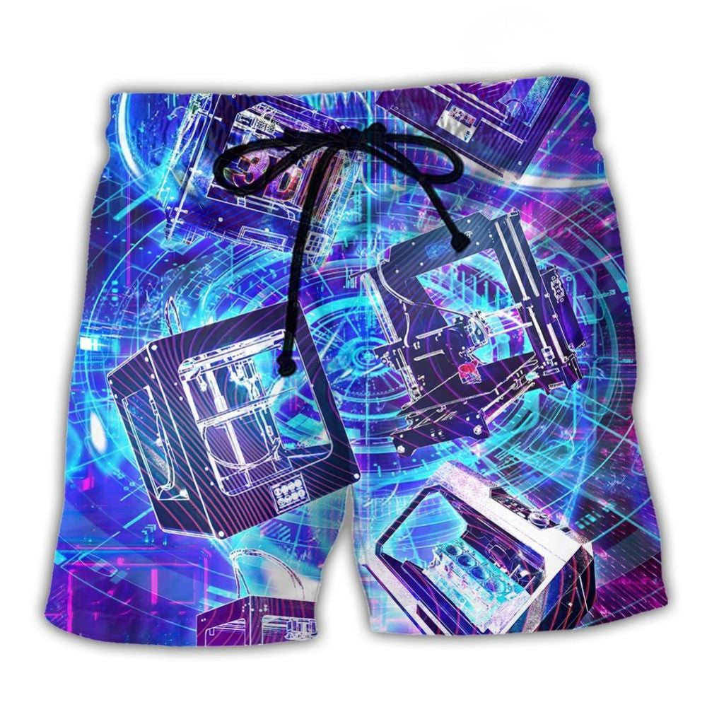 3d Printing Modern Tech Beach Shorts Design Detail For Coastal Escapes And Daily Wear