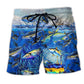 Fishing Ocean Forever Beach Shorts Design Detail For Resort And Beach Day Style