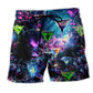 Cocktail Always Time For Fun Beach Shorts Artwork Detail For Casual Warm Weather Outfits