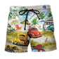 Car Summer Beach Shorts Artwork Detail For Car And Bike Lover Gifts