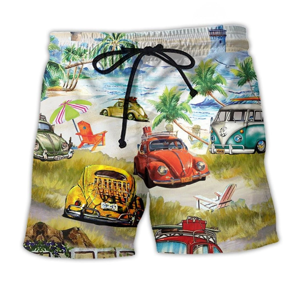 Car Summer Beach Shorts Artwork Detail For Car And Bike Lover Gifts