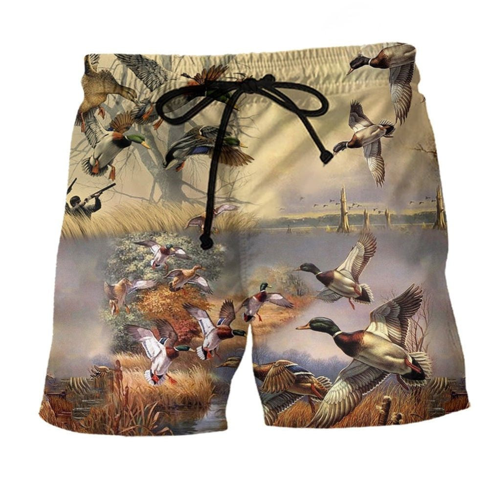 Duck Vintage Beach Shorts For Poolside Relaxation And Summer Adventures