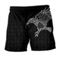 Viking Warrior Heritage Beach Shorts Pattern View For Relaxed Vacation Styling