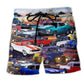 Classic Car Drive My Way Beach Shorts For Poolside Relaxation And Summer Adventures