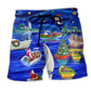 Christmas Coming Joy Beach Shorts For Poolside Relaxation And Summer Adventures