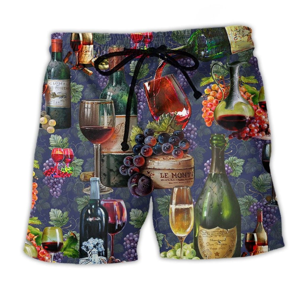 Wine Better With Beach Shorts Print Detail For Thoughtful Gift Giving