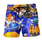 Bowling When Nothing Goes Right Humor Beach Shorts Artwork Detail For Casual Warm Weather Outfits