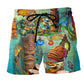 Tiki Bar Open Summer Vibes Beach Shorts Design Detail For Coastal Escapes And Daily Wear