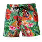 Chicken Summer Farm Happiness Beach Shorts Artwork Detail For Casual Warm Weather Outfits
