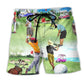 Golf Eat Sleep Repeat Humor Things Beach Shorts Design Detail For Coastal Escapes And Daily Wear