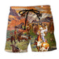 Cowboy Western Beach Shorts Artwork Detail For Casual Warm Weather Outfits