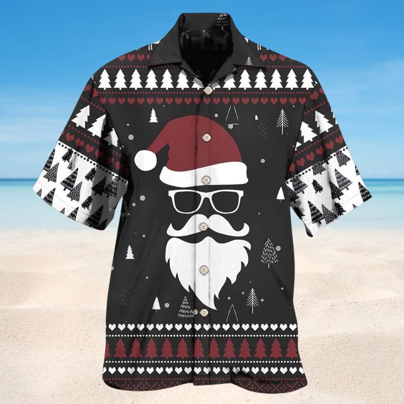 Rooftop Santa Hawaiian Shirt For Coastal Travel, Casual Events, And Comfortable Summer Wear