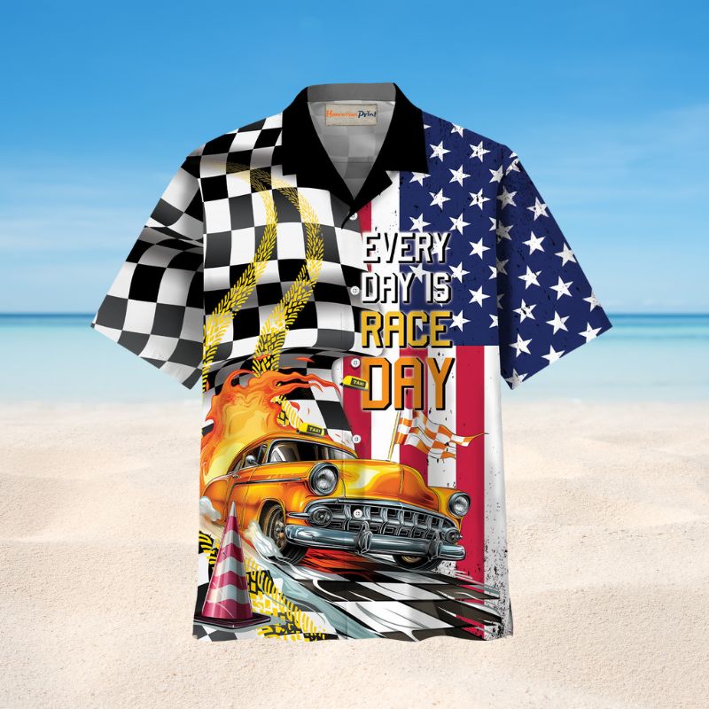 Urban Street Night Ride Themed Aloha Hawaiian Shirt For Beach Parties And Weekend Getaways