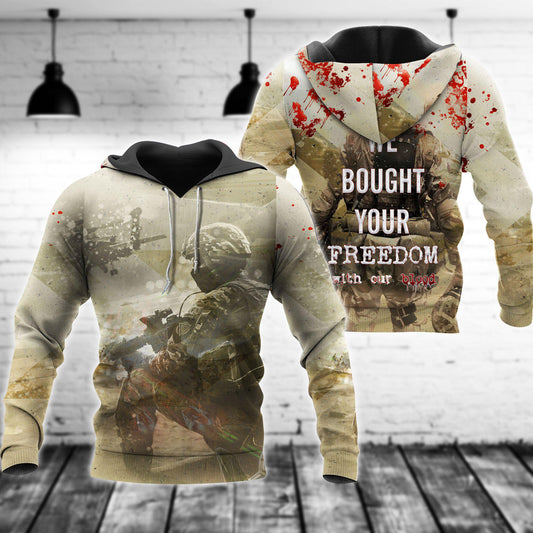 Veteran Bought Freedom Hoodie For Service Inspired Streetwear Holidays And Everyday Comfort