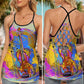 Violin My Soul My Life Forever Love Hollow Tank Top For Studio Practice And Festival Wear