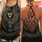 Viking Strength Hollow Tank Top For Active Days And Statement Style