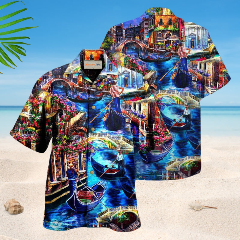 Venice Beauty Charm Hawaiian Shirt For Tropical Holidays, Outdoor Gatherings, And Everyday Comfort
