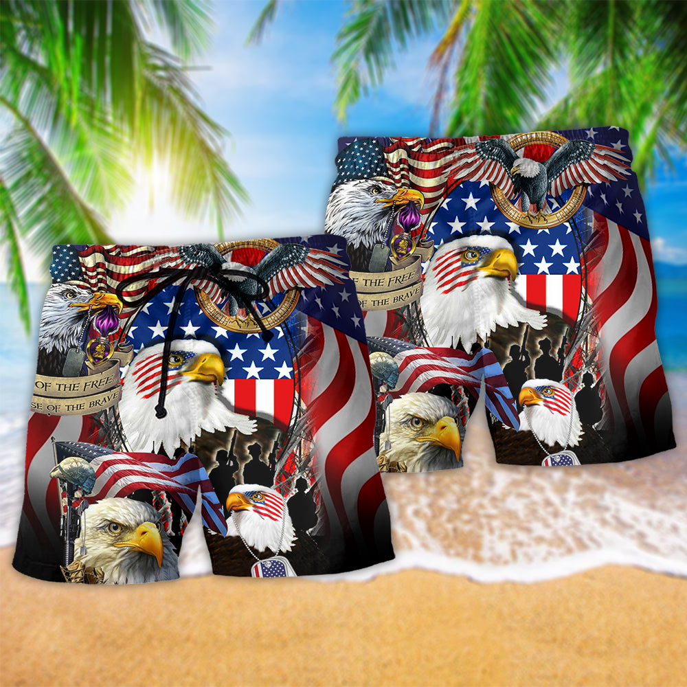 Veteran Hero Strength Beach Shorts Pattern Detail For Holiday Travel And Everyday Comfort