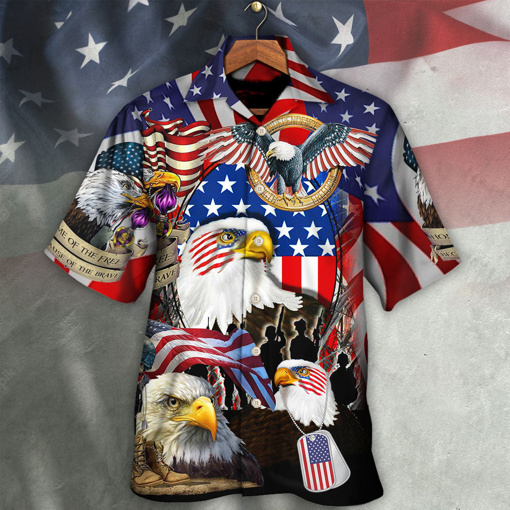 Eagle Veteran True Hero Measured Strength Heart Hawaiian Shirt Pattern Detail For Summer Holidays And Outdoor Fun