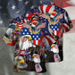 Gothic Dark Skull Hawaiian Shirt Graphic Artwork Detail For Casual Outings