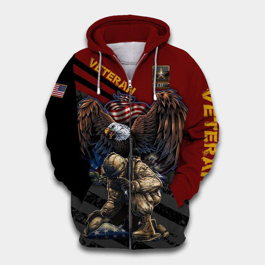 Veteran Army Remembrance Tribute Hoodie For Military Families Casual Wear And Respectful Tribute Gifting