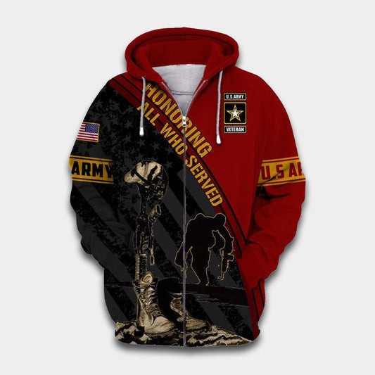 Veteran Army Remembrance Tribute Hoodie For Military Heritage Events Everyday Wear And Gifting
