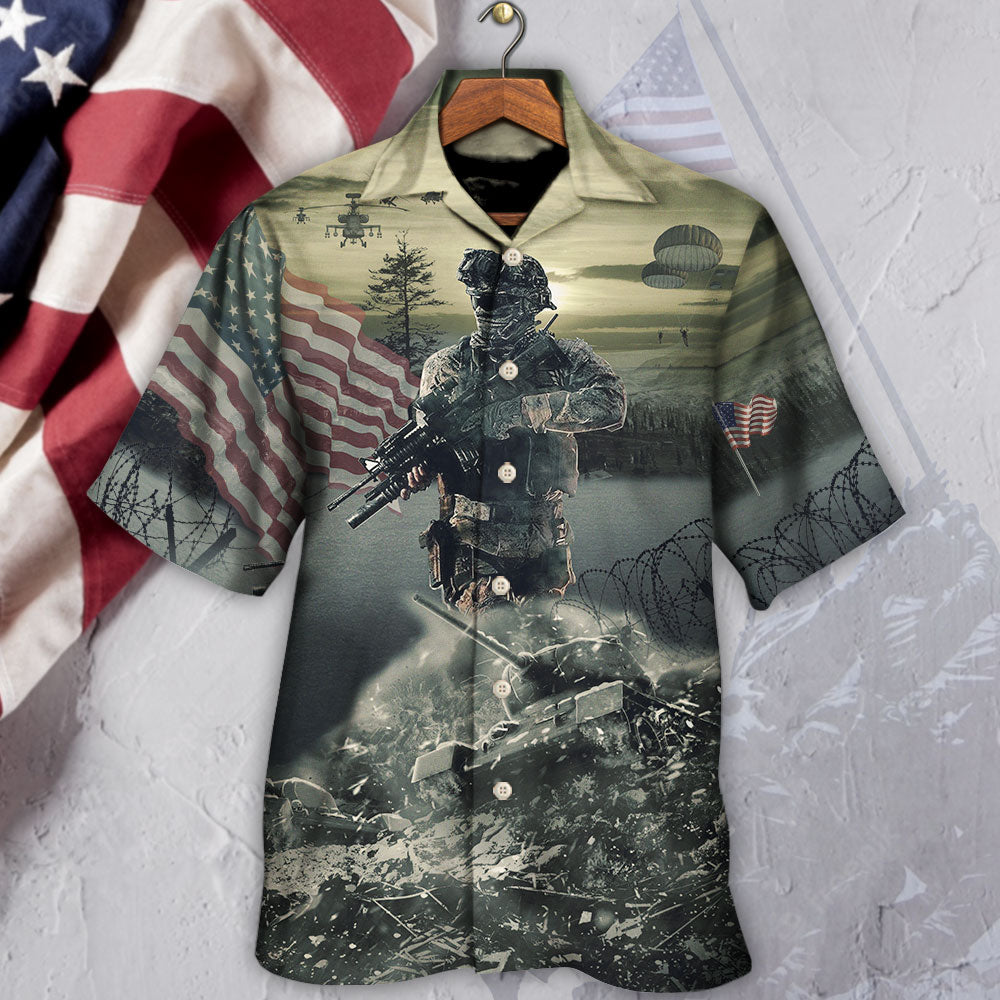 Veteran Brave Steps Tree Hawaiian Shirt Pattern View For Lightweight Everyday Style