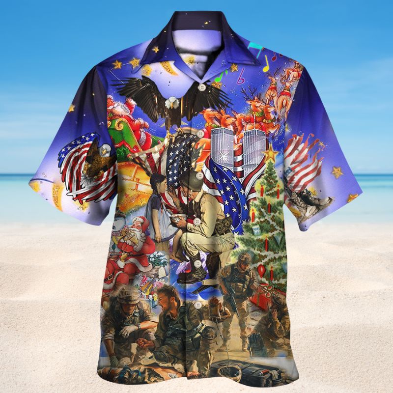 Veteran Christmas Hawaiian Shirt For Beach Days, Summer Outings, And Thoughtful Gift Giving